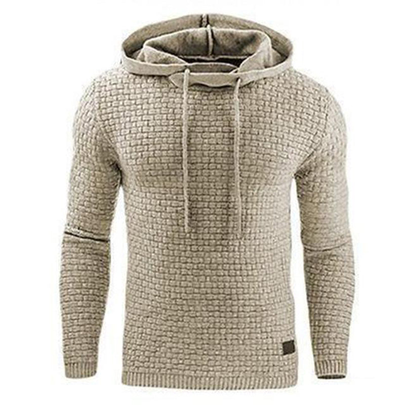 Hoodie Herren Fitted mit Texturiertem Design - 1 - Jasminaboutique.com