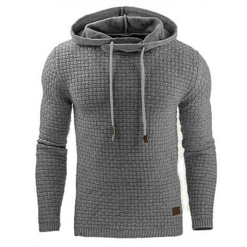 Hoodie Herren Fitted mit Texturiertem Design - 4 - Jasminaboutique.com