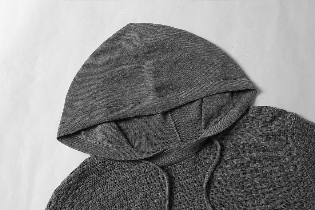 Hoodie Herren Fitted mit Texturiertem Design - 9 - Jasminaboutique.com