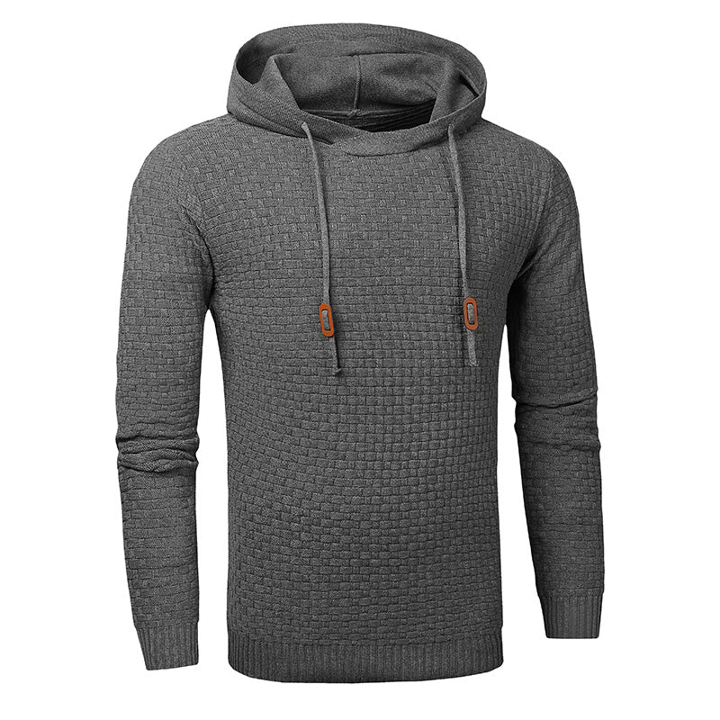 Hoodie Herren Fitted mit Texturiertem Design - 11 - Jasminaboutique.com