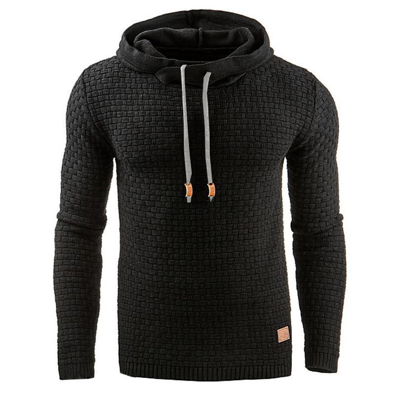 Hoodie Herren Fitted mit Texturiertem Design - 13 - Jasminaboutique.com