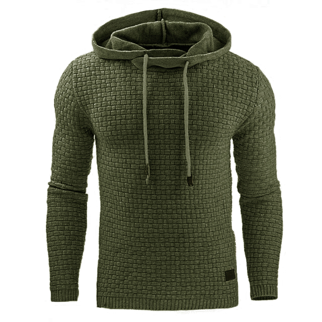 Hoodie Herren Fitted mit Texturiertem Design - 18 - Jasminaboutique.com