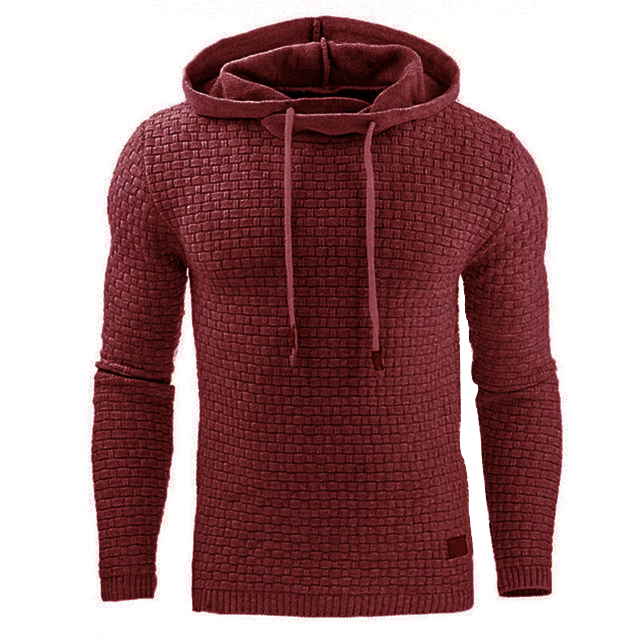 Hoodie Herren Fitted mit Texturiertem Design - 27 - Jasminaboutique.com