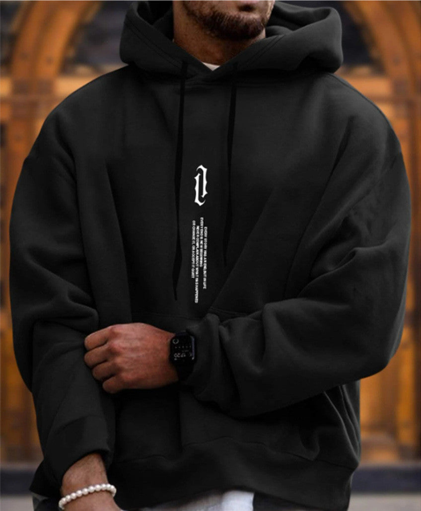 Hoodie Herren Relaxed Fit mit Fronttasche - 5 - Jasminaboutique.com