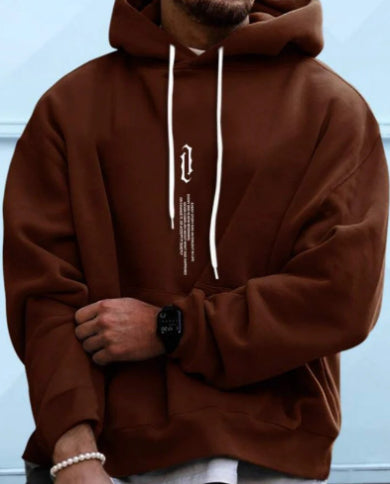 Hoodie Herren Relaxed Fit mit Fronttasche - 7 - Jasminaboutique.com