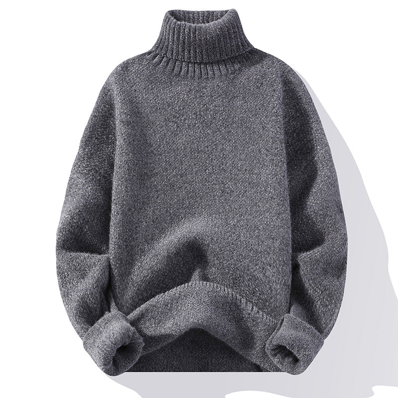 Pullover Herren Slim-Fit mit hohem Kragen - 4 - Jasminaboutique.com