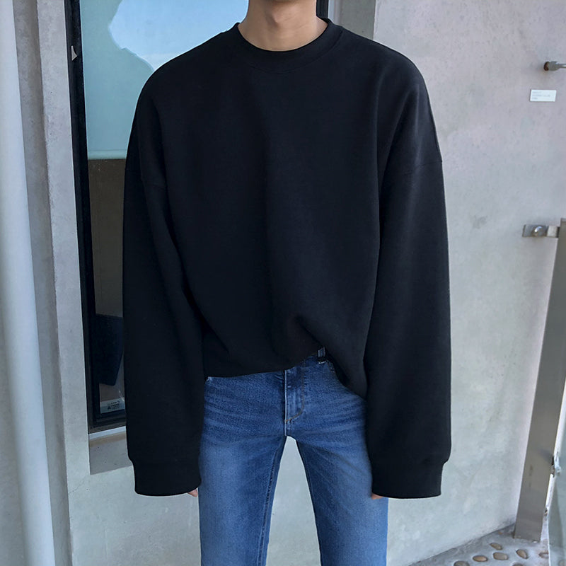 Pullover Herren Relaxed Fit mit Rundhalsausschnitt - 3 - Jasminaboutique.com