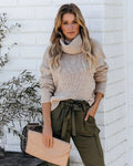Turtleneck Pullover Sweater Damen Relaxed Fit mit gemütlichem Kragen - 3 - Jasminaboutique.com