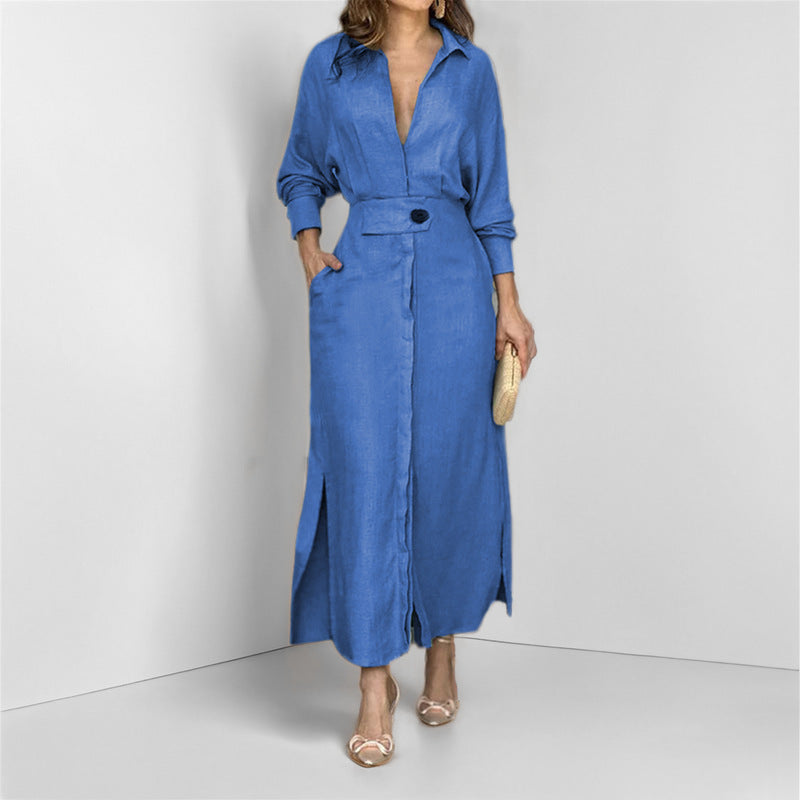 Kleid Damen mit taillierendem Design - 4 - Jasminaboutique.com