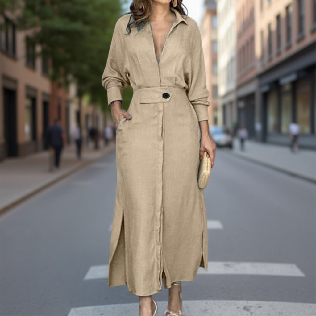 Kleid Damen mit taillierendem Design - 11 - Jasminaboutique.com