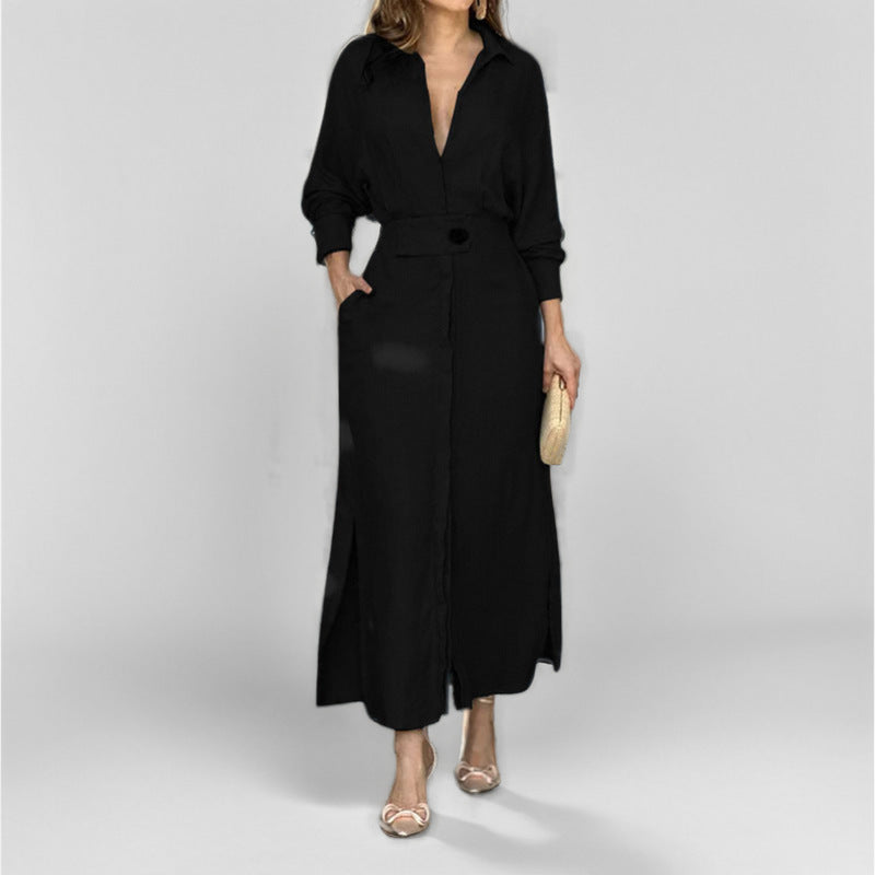 Kleid Damen mit taillierendem Design - 15 - Jasminaboutique.com