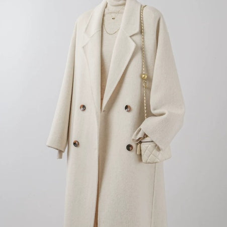 Mantel Damen Lockerer Schnitt mit Knöpfen - 3 - Jasminaboutique.com
