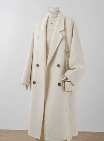 Mantel Damen Lockerer Schnitt mit Knöpfen - 4 - Jasminaboutique.com