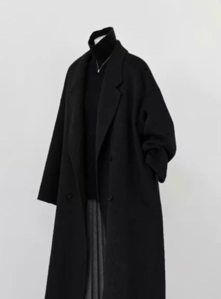 Mantel Damen Lockerer Schnitt mit Knöpfen - 5 - Jasminaboutique.com