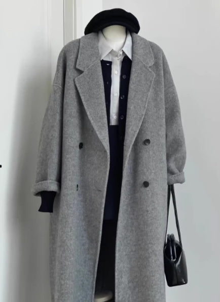 Mantel Damen Lockerer Schnitt mit Knöpfen - 6 - Jasminaboutique.com