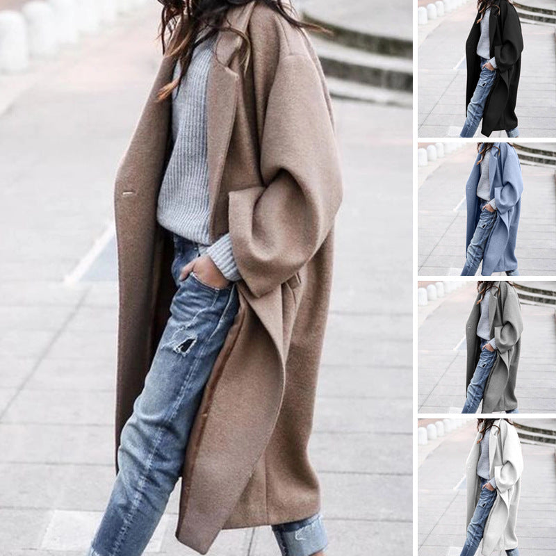 Mantel Damen Relaxed Fit mit dreidimensionaler Verzierung - 8 - Jasminaboutique.com