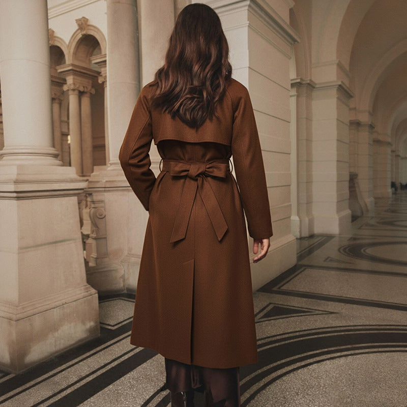 Mantel Damen Tailliert mit Gürtelschnalle - 5 - Jasminaboutique.com