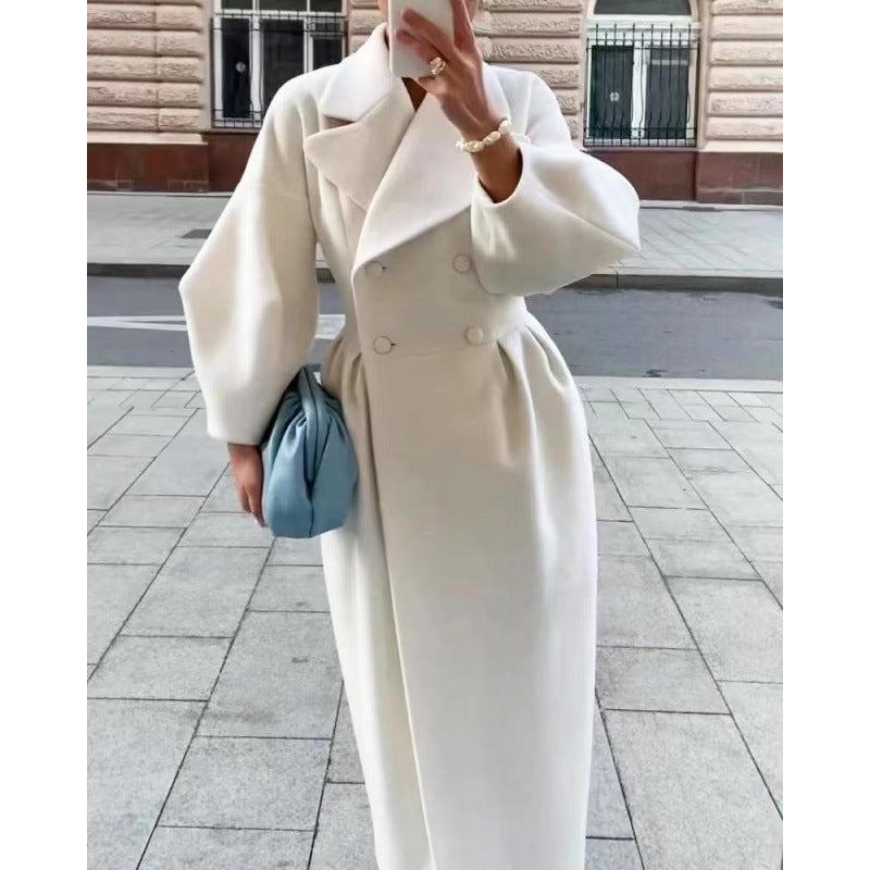 Mantel Damen Tailliert mit Laternenärmeln - 4 - Jasminaboutique.com