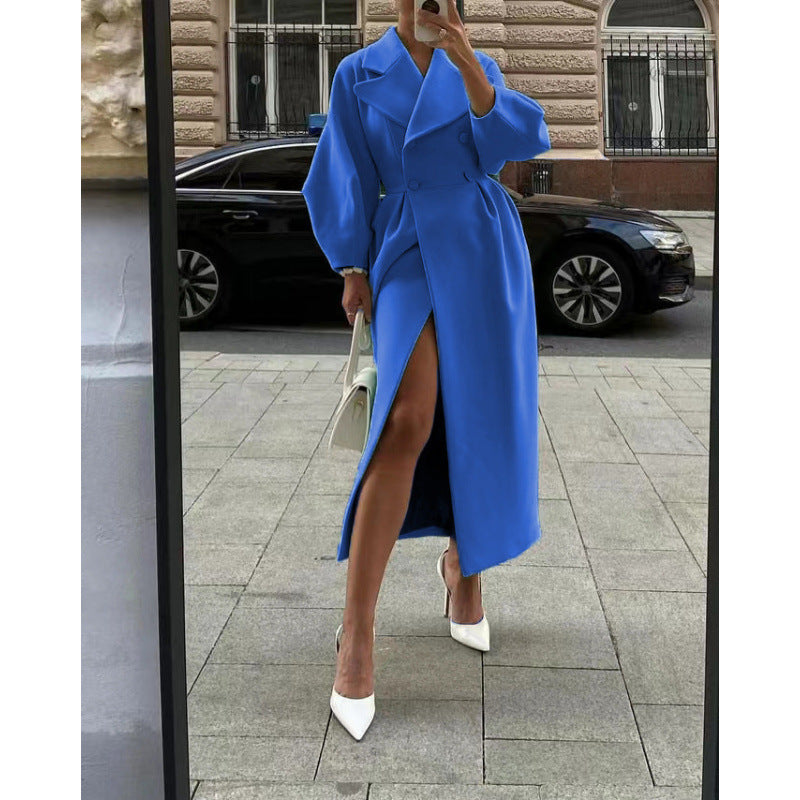 Mantel Damen Tailliert mit Laternenärmeln - 5 - Jasminaboutique.com