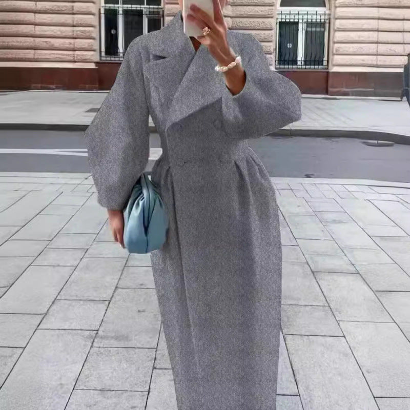 Mantel Damen Tailliert mit Laternenärmeln - 7 - Jasminaboutique.com