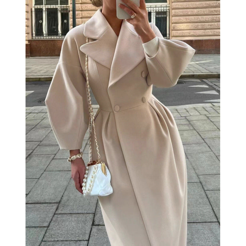 Mantel Damen Tailliert mit Laternenärmeln - 9 - Jasminaboutique.com
