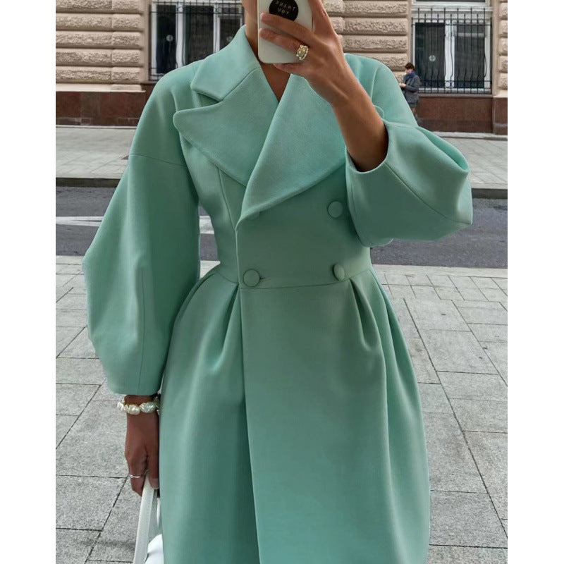 Mantel Damen Tailliert mit Laternenärmeln - 12 - Jasminaboutique.com