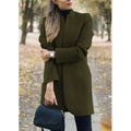 Mantel Damen Tailliert mit Stehkragen - 4 - Jasminaboutique.com