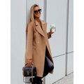 Mantel Damen Doppelreiher mit Glockenärmeln - 1 - Jasminaboutique.com