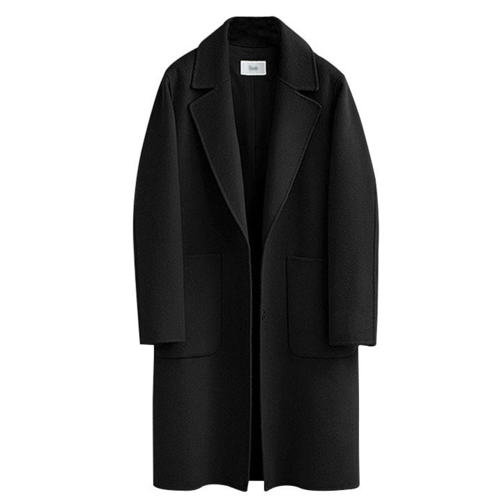 Mantel Damen Lockerer Schnitt mit Taschen - 3 - Jasminaboutique.com