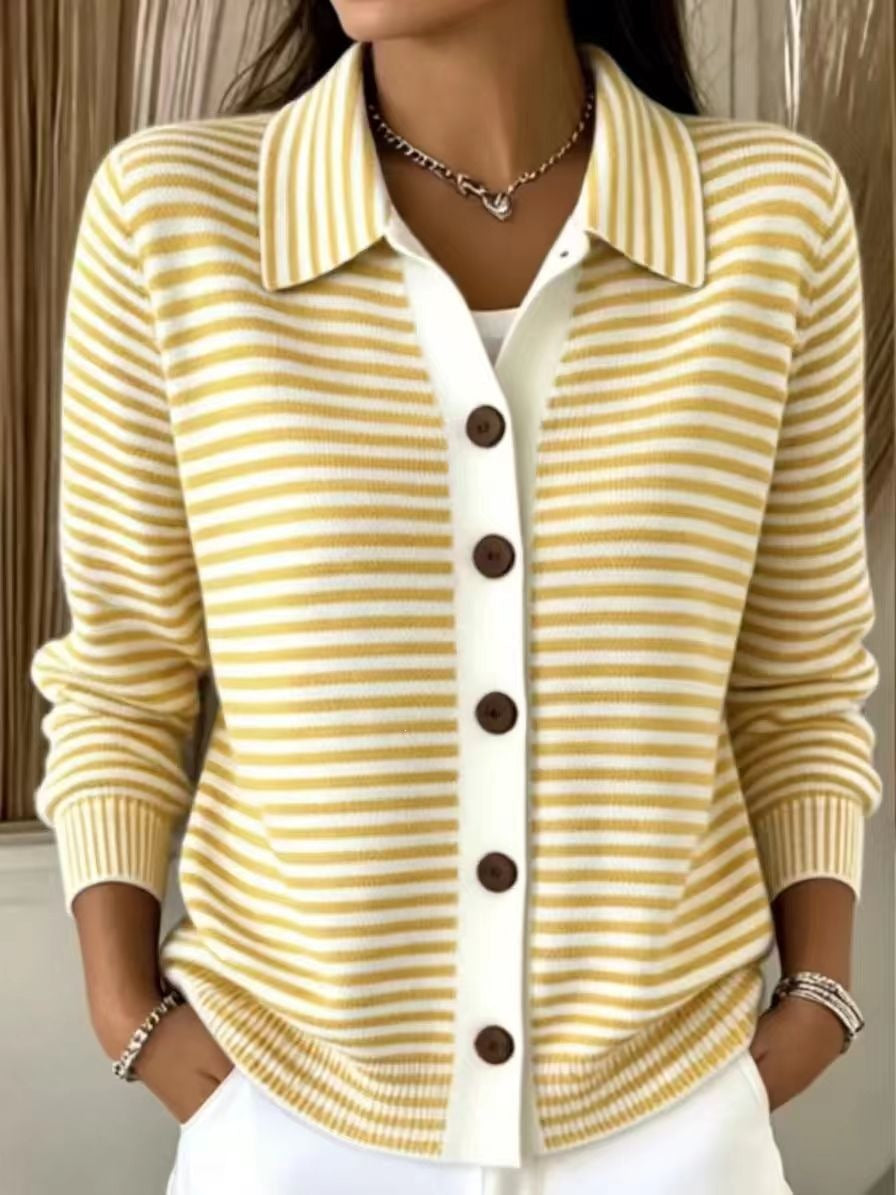 Cardigan Damen Relaxed Fit mit Knopfleiste - 5 - Jasminaboutique.com