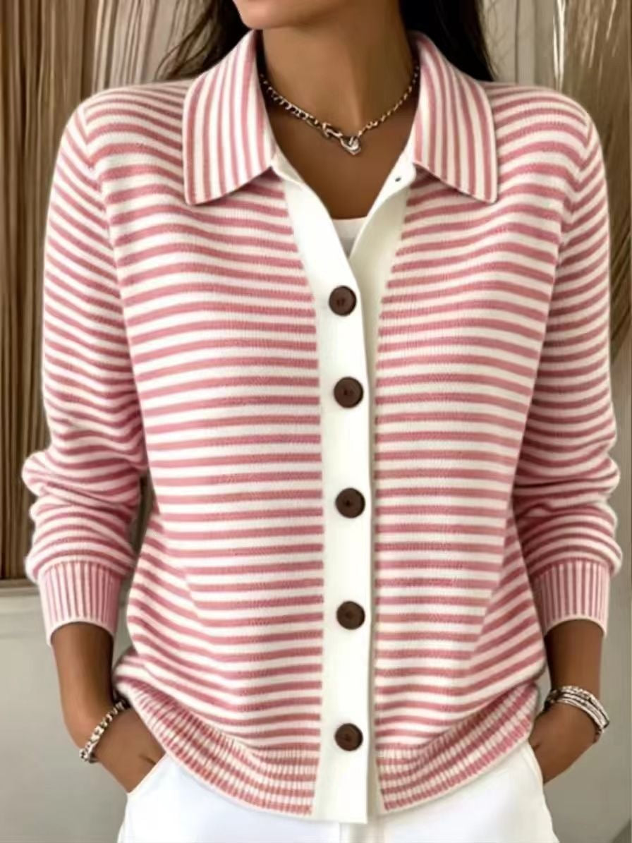Cardigan Damen Relaxed Fit mit Knopfleiste - 6 - Jasminaboutique.com
