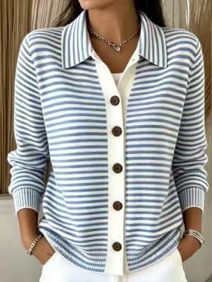 Cardigan Damen Relaxed Fit mit Knopfleiste - 8 - Jasminaboutique.com