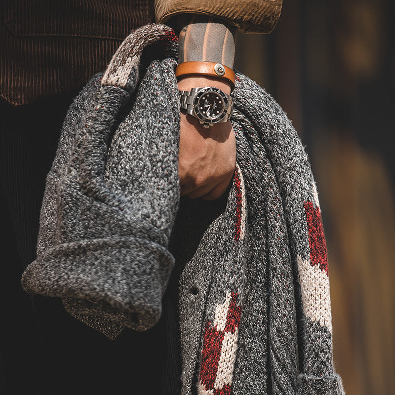 Cardigan Herren mit Reverskragen - 1 - Jasminaboutique.com