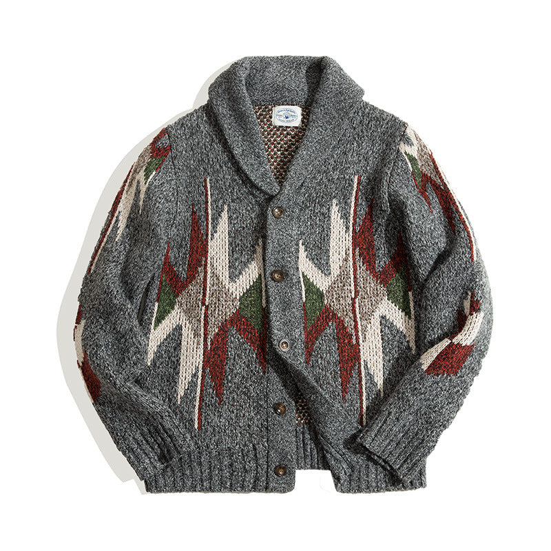 Cardigan Herren mit Reverskragen - 4 - Jasminaboutique.com