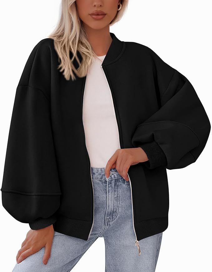 Bomberjacke Damen Relaxed Fit mit Reißverschluss - 5 - Jasminaboutique.com