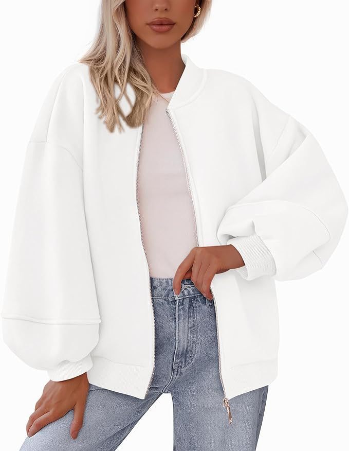 Bomberjacke Damen Relaxed Fit mit Reißverschluss - 8 - Jasminaboutique.com