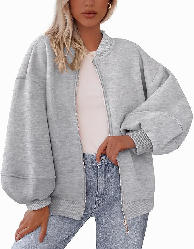 Bomberjacke Damen Relaxed Fit mit Reißverschluss - 9 - Jasminaboutique.com