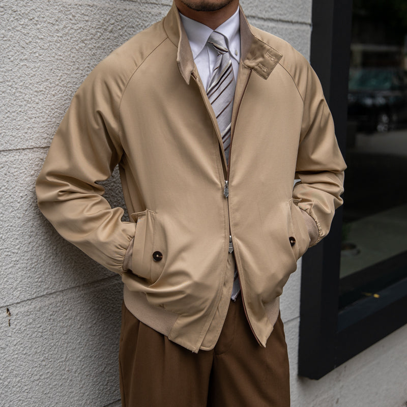 Klassische Bomberjacke für Herren mit Stehkragen | J&B - 6 - Jasminaboutique.com
