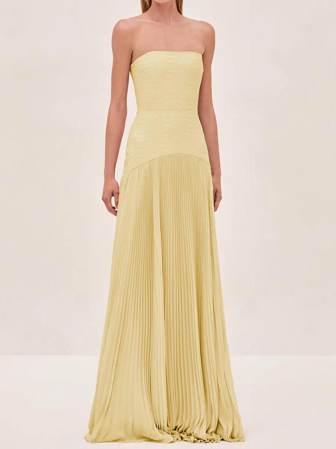 Elena – Women Pleated Maxi Dress - Image 7