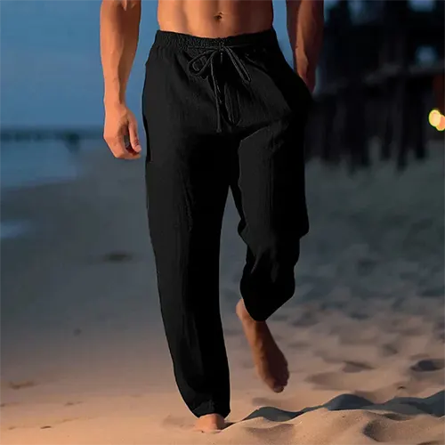 Erik –  Drawstring Elastic Waist Pants - Image 4