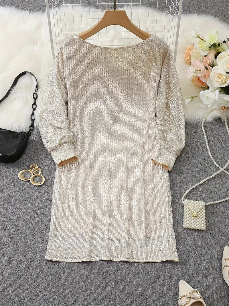 Sophie – Women Off-Shoulder Sequin Dress - Image 9