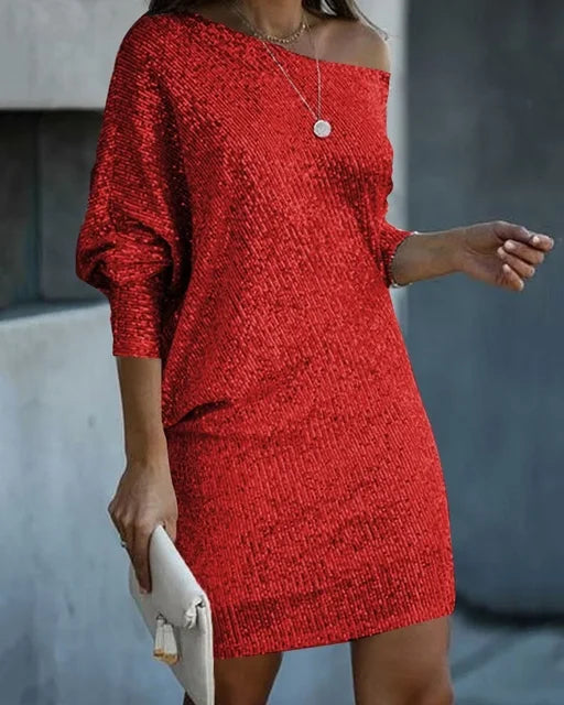 Sophie – Women Off-Shoulder Sequin Dress - Image 17