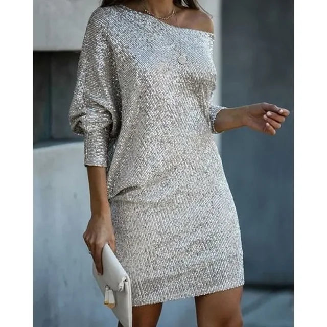 Sophie – Women Off-Shoulder Sequin Dress - Image 18