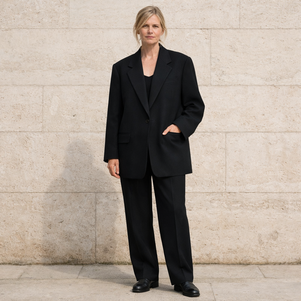 Der Schwarze Oversized-Blazer
