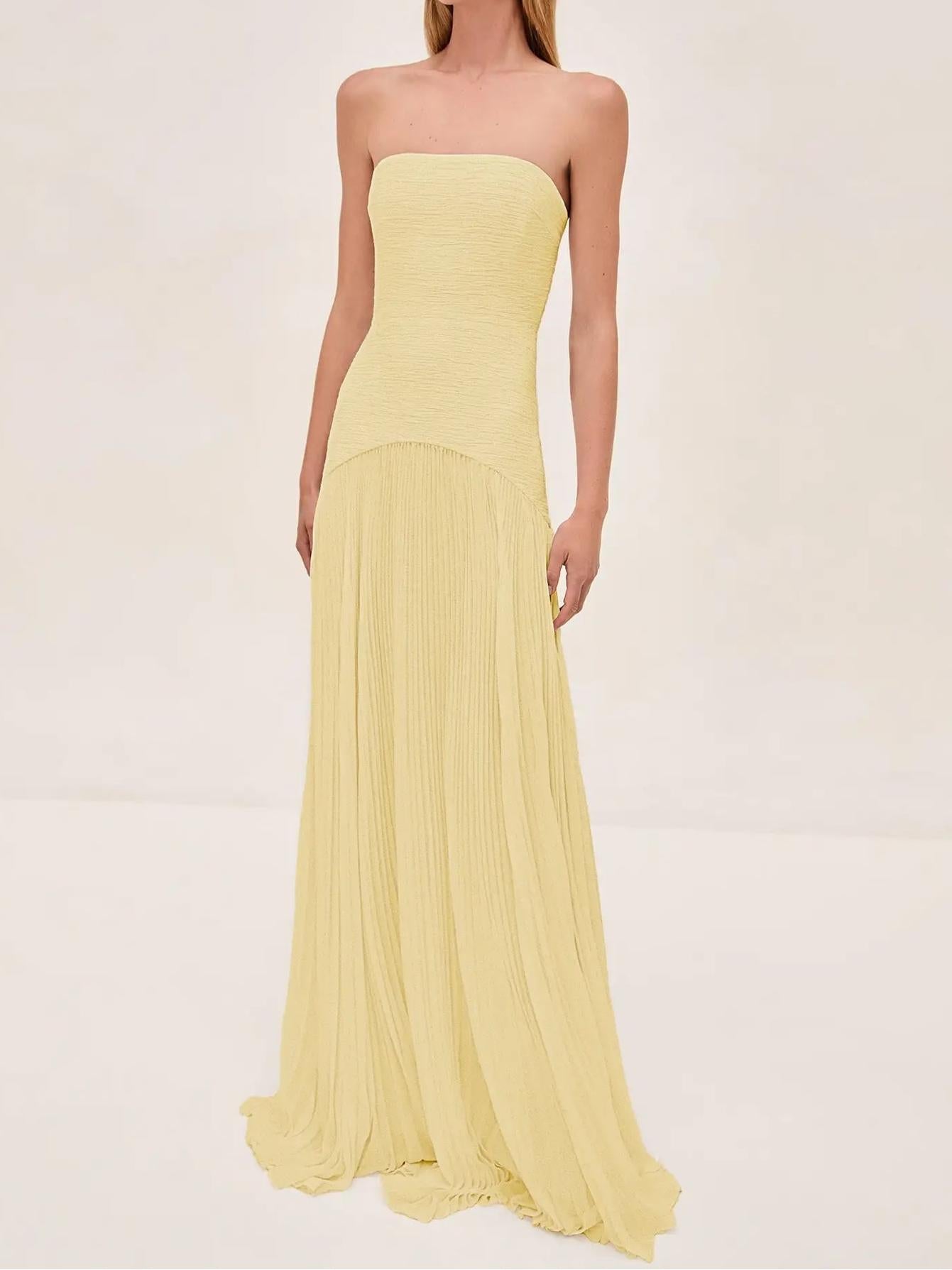 Elena – Women Pleated Maxi Dress - Image 6