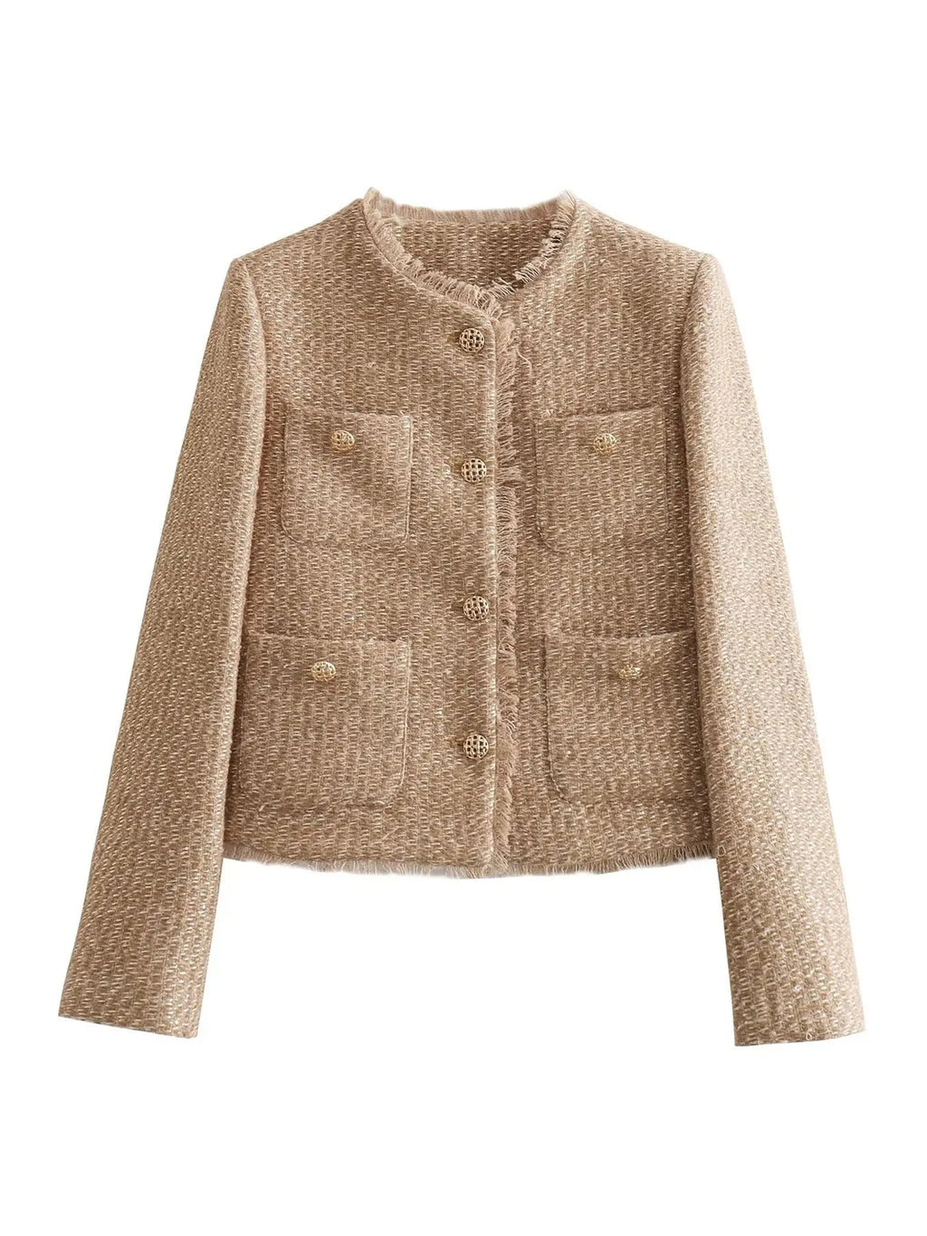 Sophie – Women Textured Button-Up Jacket - Image 5