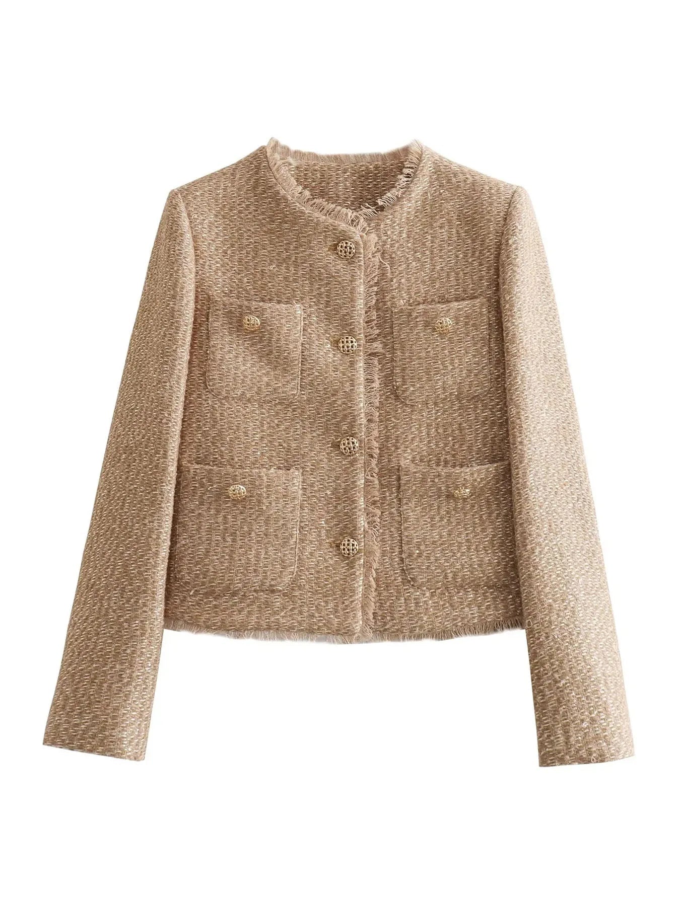 Sophie – Women Textured Button-Up Jacket - Image 5