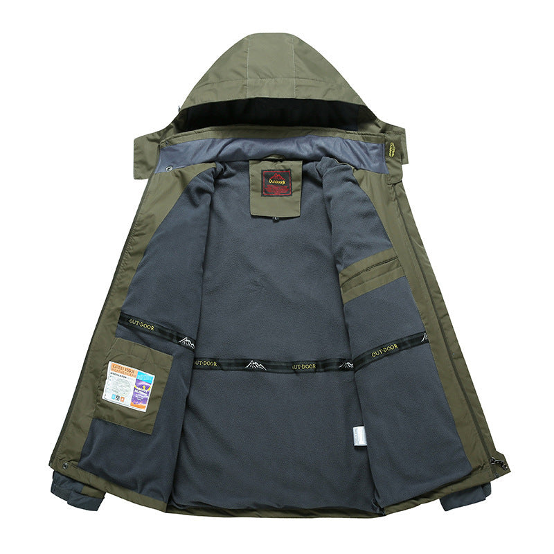 Wasserdichte Jacke Herren mit Kapuze und windabweisender Funktion | J&B - 10 - Jasminaboutique.com