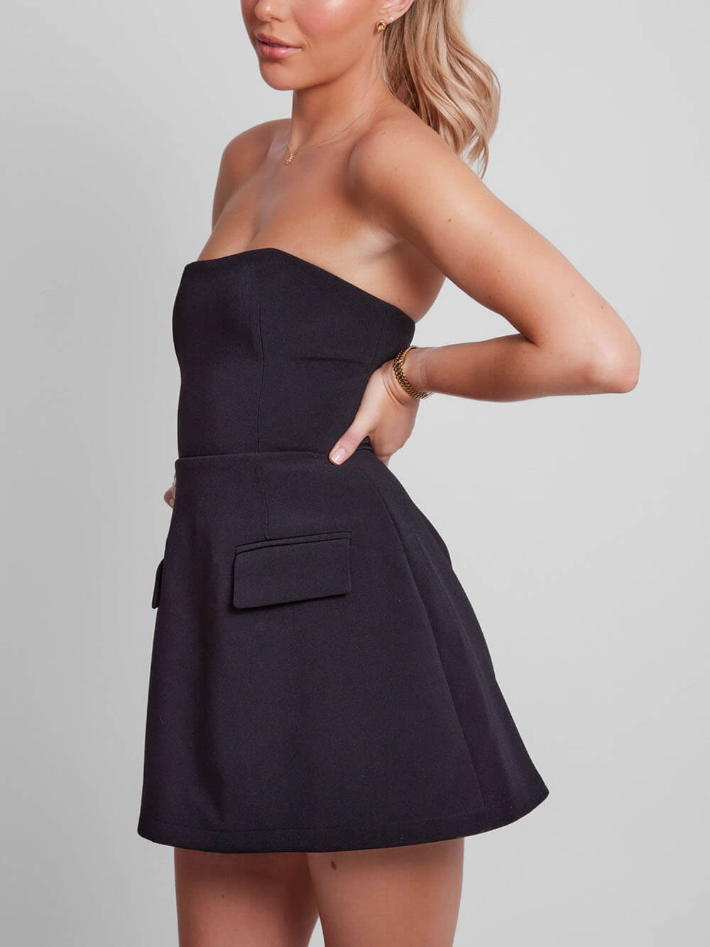 Lila – Women Strapless A-Line Dress - Image 5
