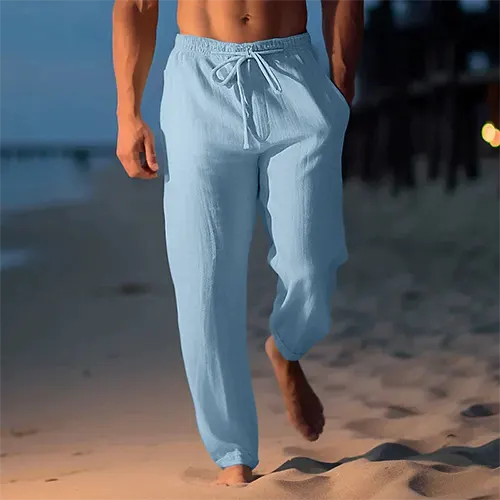 Erik –  Drawstring Elastic Waist Pants - Image 2